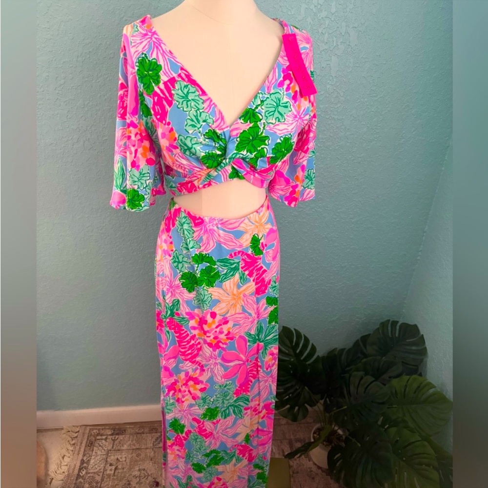 RARE!! Lilly Pulitzer Women’s Maxi 2 Piece Set HTF! Holy Grail 💖 - Picture 11 of 11